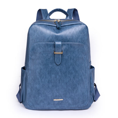 Retro PU Travel Large Capacity Backpack