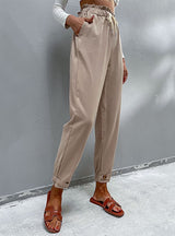 Women Casual Cotton Harem Pants