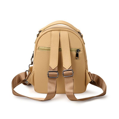 Soft Pu Bag Leisure Shoulder Backpack