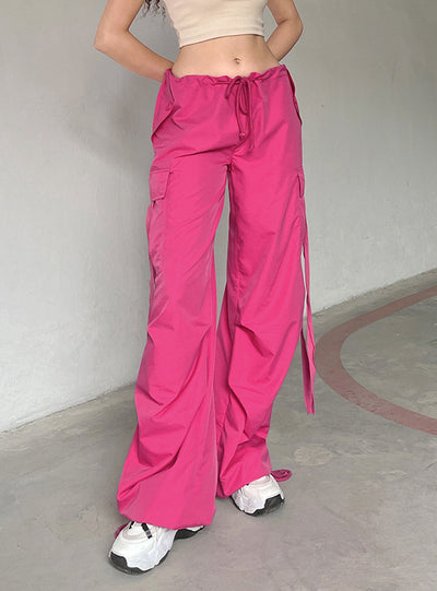 Pink Ribbon Wide Leg Bundle Pants