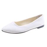 Pointed Suede Large Size Flat Shoes