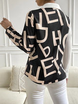 Split-top Long-sleeved Shirt