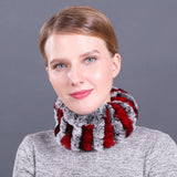 Rex Fur Scarf New Elastic Braided Fur Collar