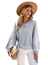 Solid Color Blouse Hoodie