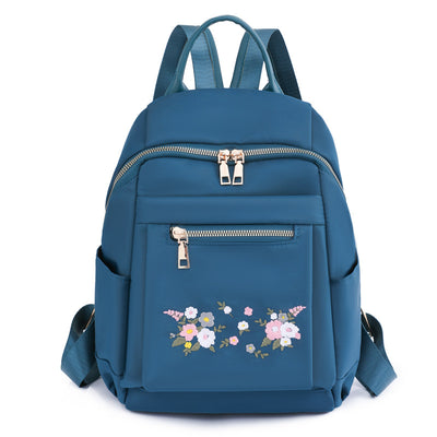 Embroidered Oxford Cloth Outdoor Backpack