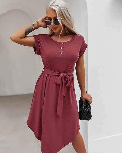 Sleeve Leisure Holiday Dress