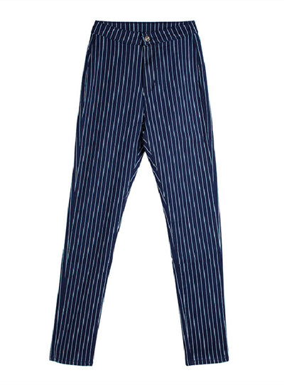 Women Striped Pencil Pants