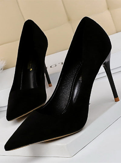 High-heeled Pointed Mouth Shoes