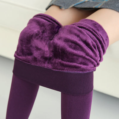 High Elastic Thicken Lady's Leggings Warm Pants