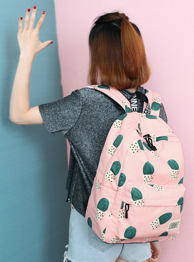 Fairy Ball Plant Printing Backpack Women Bookbag 