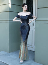 Womrn Sequined Fishtail Gown