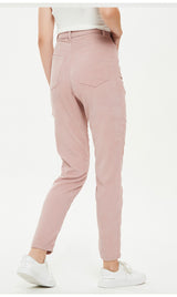 Straight Thick Grain Pink Corduroy Pant