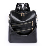 Soft PU Retro Casual Ladies Backpack