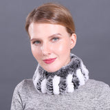 Rex Fur Scarf New Elastic Braided Fur Collar