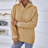 Hooded Pullover Drawstring Sweater