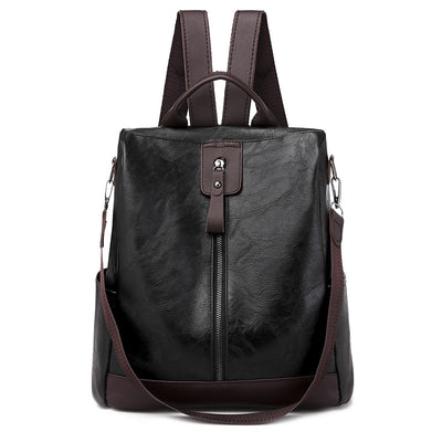 Retro Soft Leather PU Travel Leisure Backpack