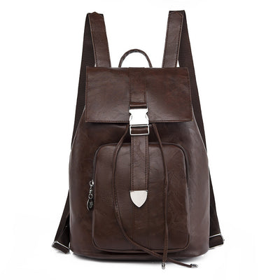 Soft PU Retro Casual Ladies Backpack