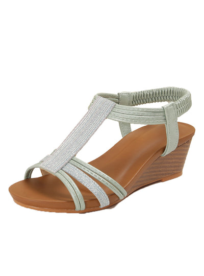 Retro Wedge Wedge Heel Sandals