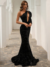 Irregular Sexy Fishtail Sequined Dress