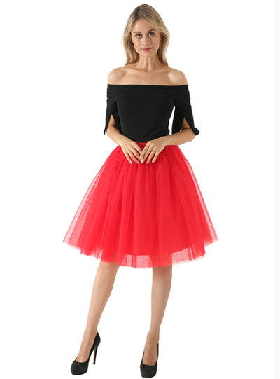 Puffy New Arrival Fashion Women Tulle Skirt Tutu