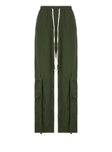 Large-pocket Loose Straight Wide-leg Pants