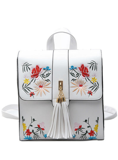 Fashion Embroidery Girl Backpacks Cute School Bags 