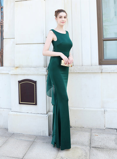 Mermaid Backless Long Prom Dress