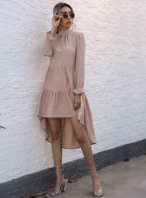 Long Sleeve Cake Dress Fishtail Dress