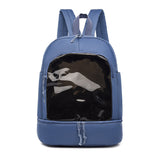 Oxford Cloth Transparent Plastic Backpack