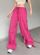 Pink Ribbon Wide Leg Bundle Pants