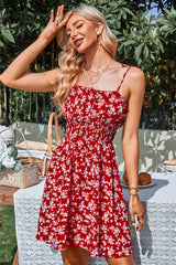 Sling Printed Holiday Dress