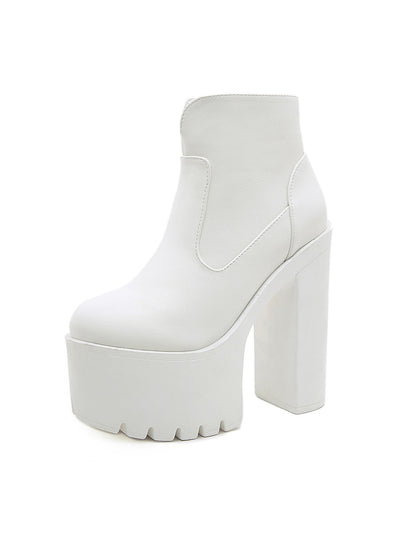 Thick-heeled Thick Bottom Platform Bootd