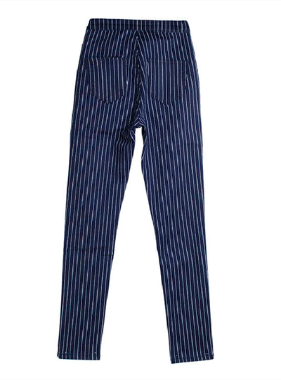 Women Striped Pencil Pants