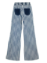 Striped High Waist Wide Leg Pants