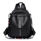 PU Soft Leather Travel Backpack