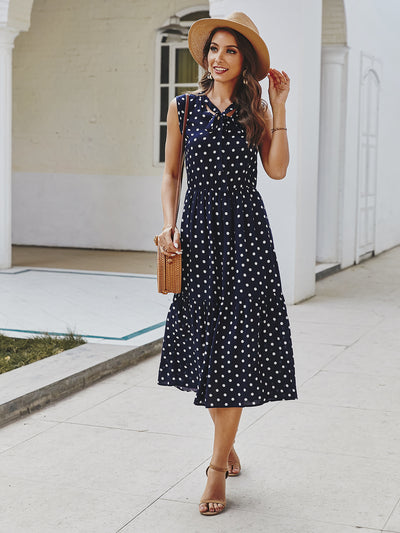 Women Wave Point Long Dress