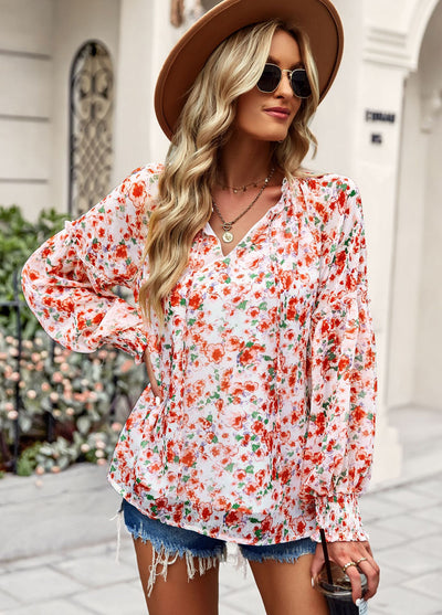 Women Printed Long Sleeve Shirt