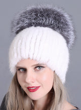 Mink Fur Ladies Hat Hand Sewing