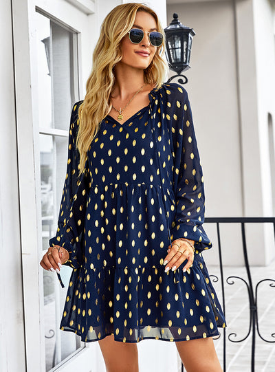 Casual Holiday Long Sleeve Dress