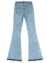 Wide-leg Pants Embroidered Horn Jeans