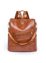 Soft PU Retro Casual Ladies Backpack