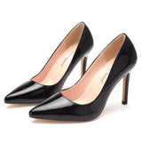 Pointed Patent Leather Stiletto Heels Shoes