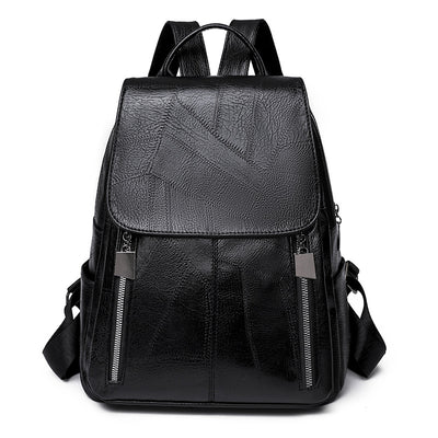 Soft Leather Lrge Capacity Backpack