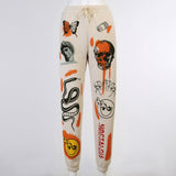 Women Sweat Pant Harajuku Cartoon Printed Trousers