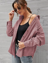 Fashion Loose Lapel Pocket Shirt