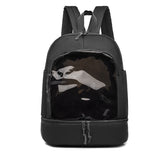 Oxford Cloth Transparent Plastic Backpack