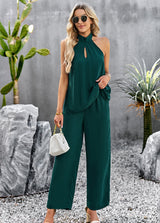 Fashion Solid Color Two-piece Suit