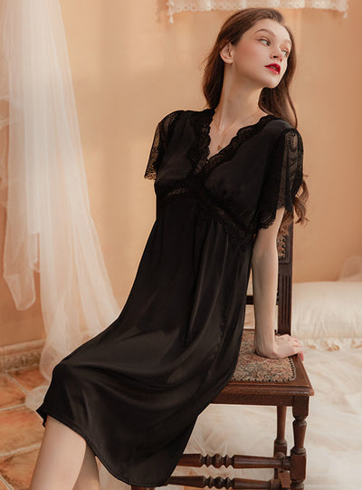 Ice Lace Home Sexy Nightgown