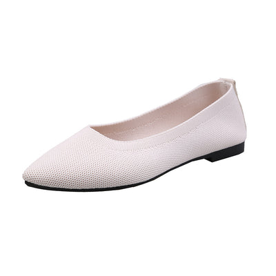 Woven Flat-bottomed Pointed Cloth Shoes