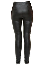 High Waist Slim PU Leather Zipper Pants